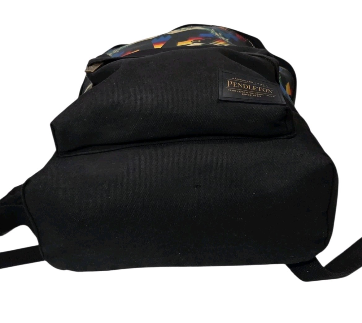 Pendleton Backpack Canopy Canvas Chief Joseph Black Multicolor Laptop Bag