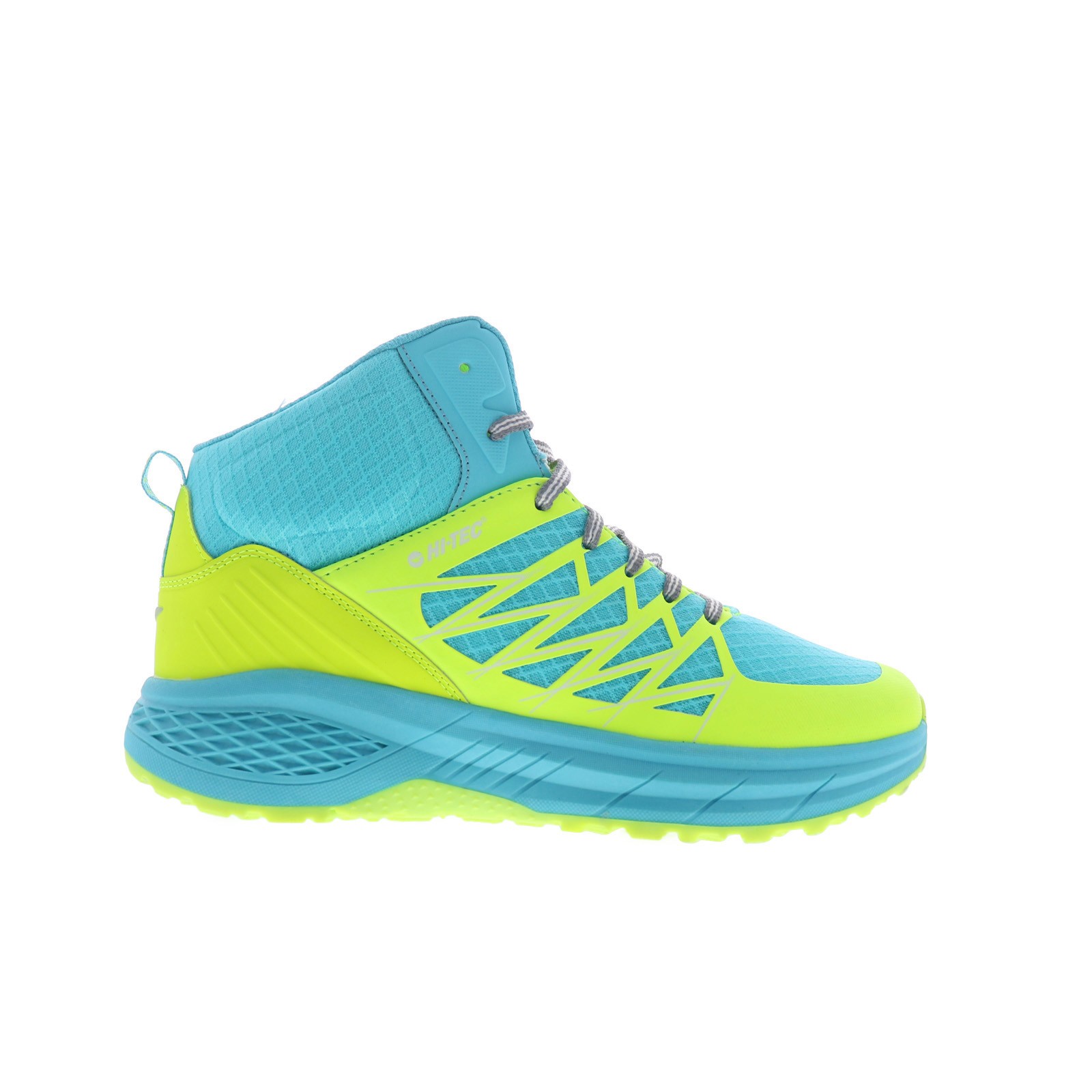 Hi-Tec Demolisher Mid CH80046M-KF Mens Green Synthetic Lace Up Hiking Boots