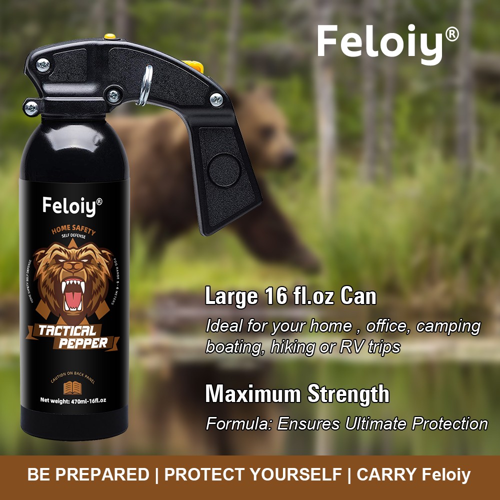 Feloiy Bear Repellent Spray Self Defense Security Protection 16oz Various Styles