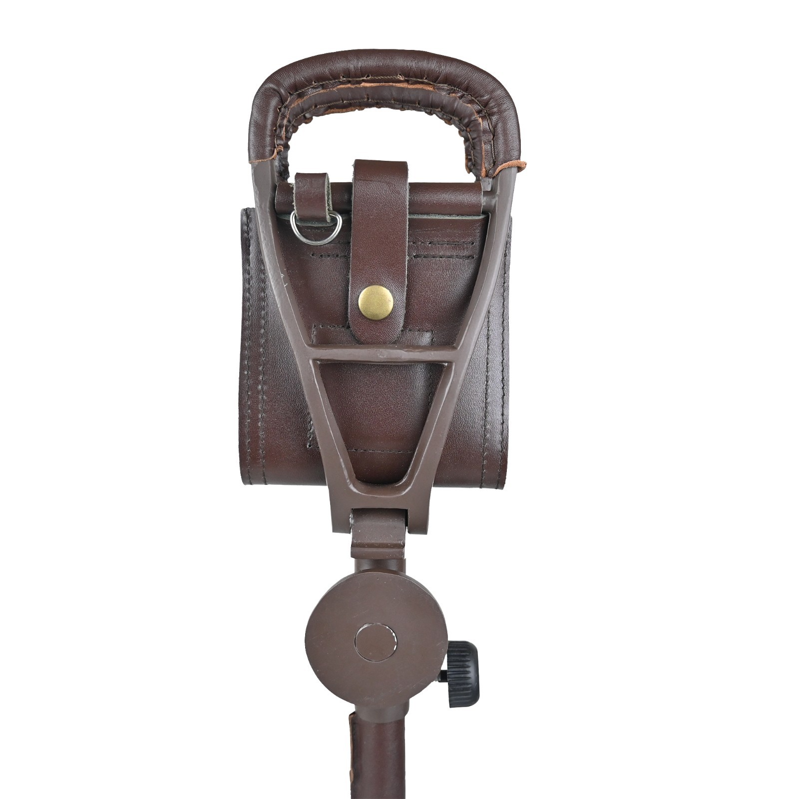 Outdoor Shooting Stick Spectator Adjustable Leather Walking Stick Fishing Stool