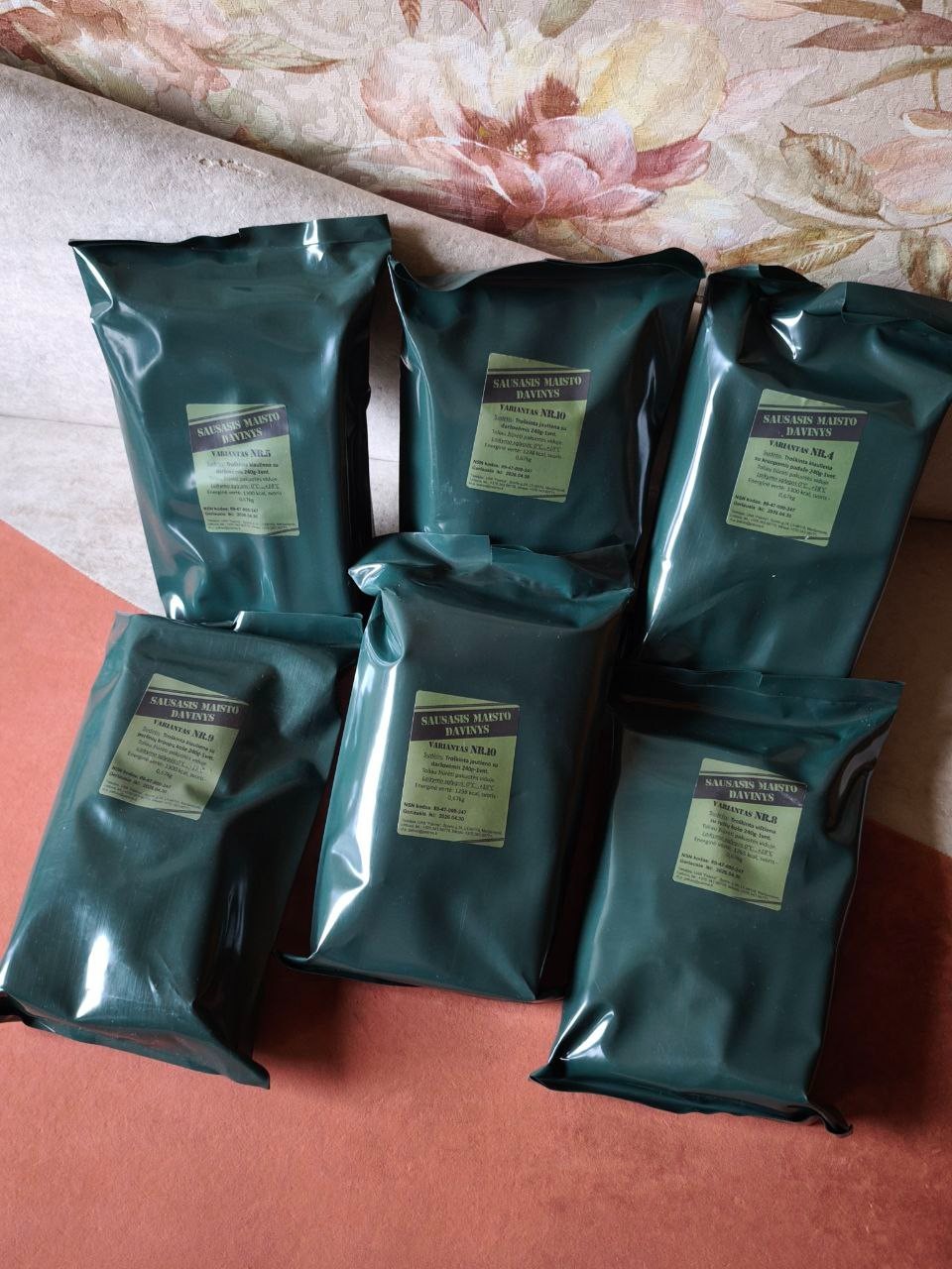 Lithuanian Army MRE One Meal NATO Ration 8h Genuine Sausasis Maisto Davinys Rare