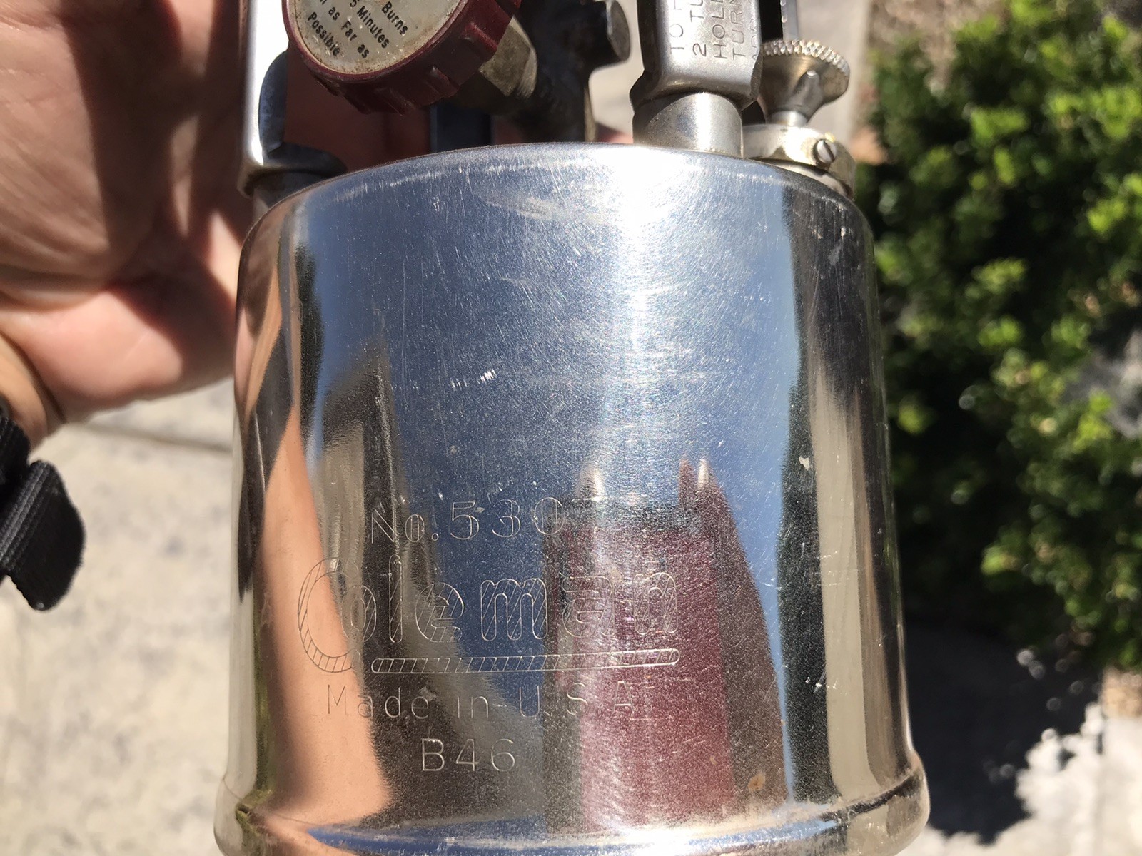 Vintage Coleman 530 G.I.Pocket Stove Camping Camp Stove Date 1946 B46