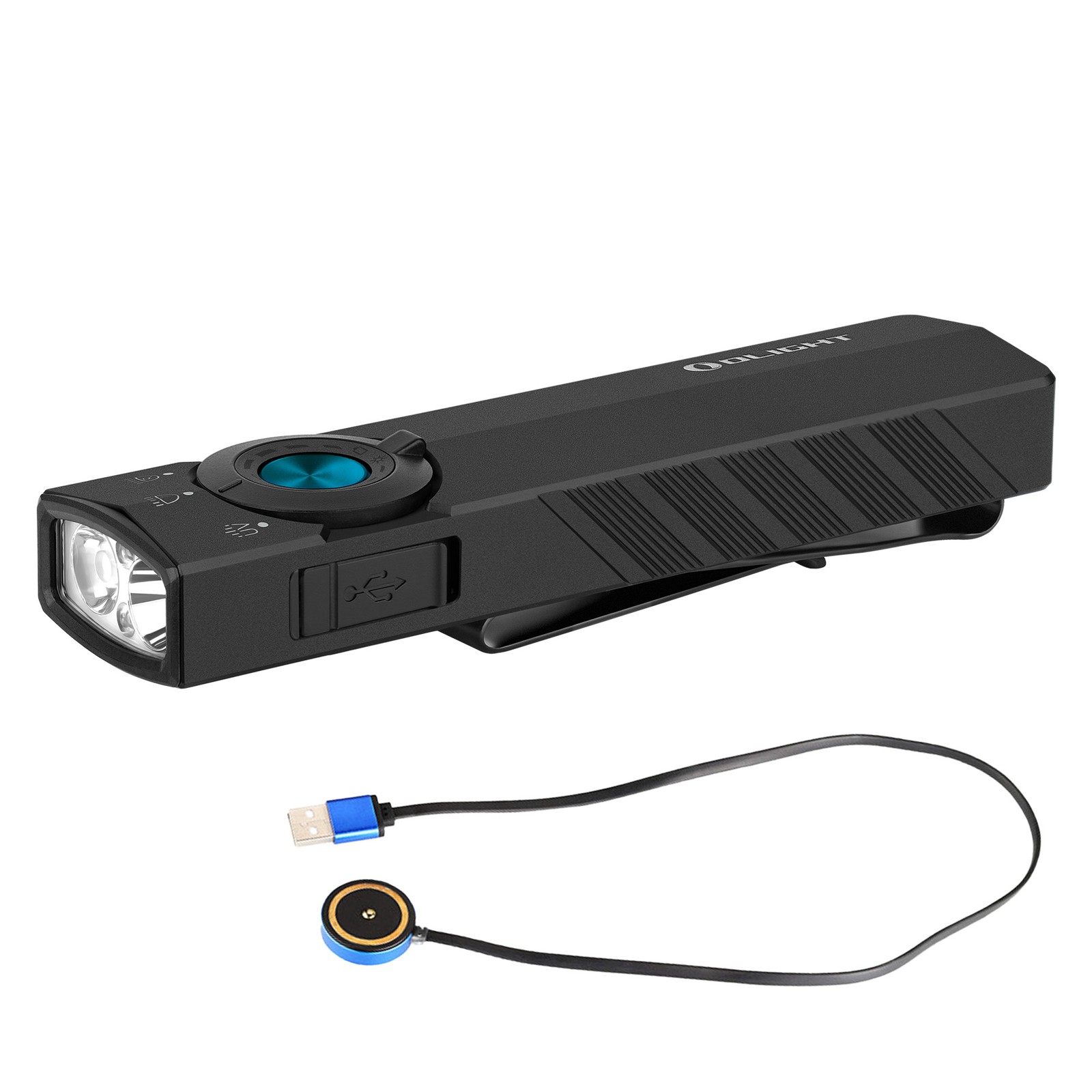 Olight ArkPro Lite 1200 Lumen Rechargeable EDC Flashlight with UV Light