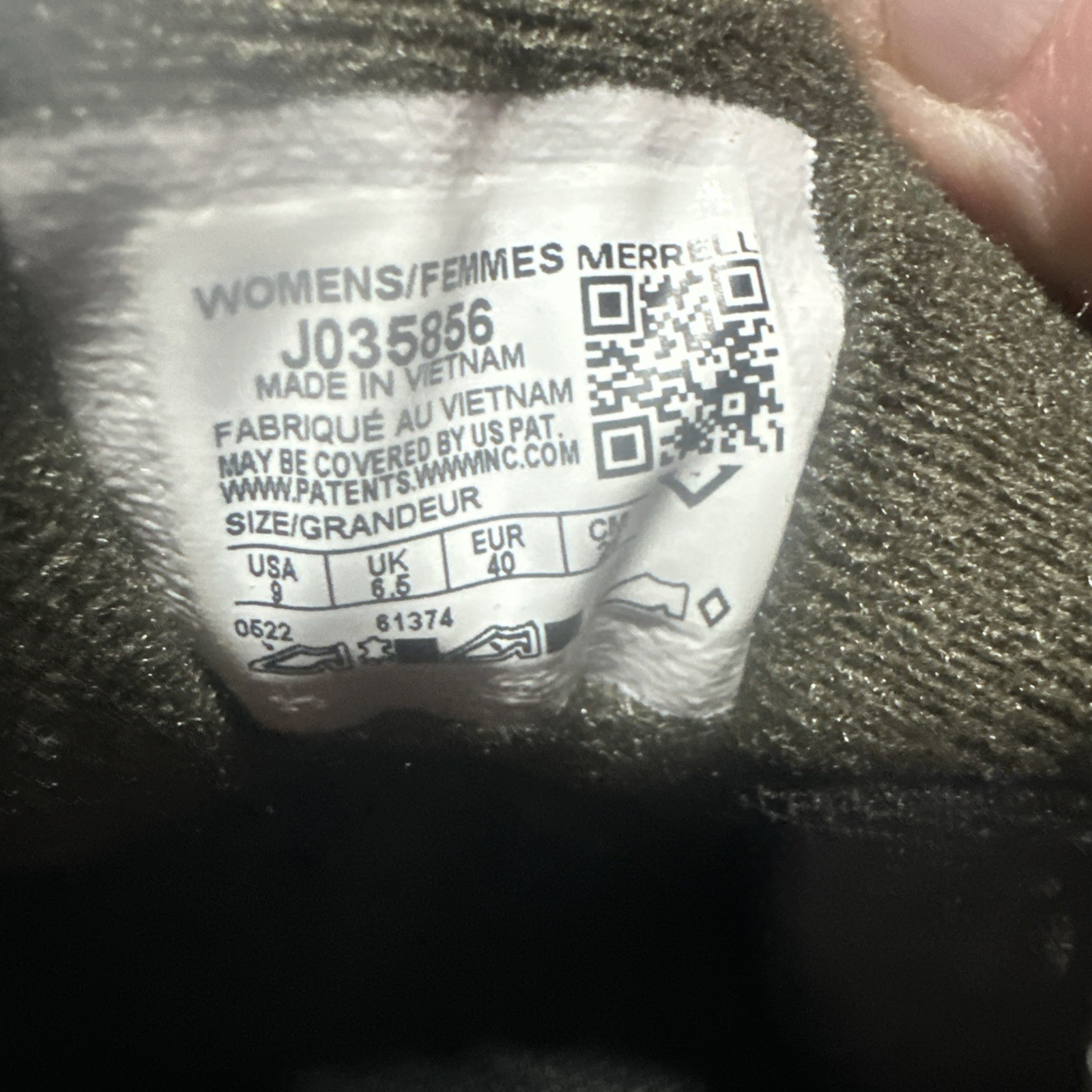 NWT Women’s Merrill Moab 3 Hiking Shoes Size 9Smoke/Blue J035856