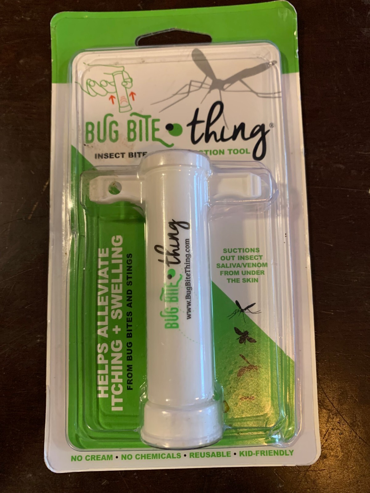 BUG BITE THING Insect Bite/Sting Suction Tool – get out saliva/venom under skin