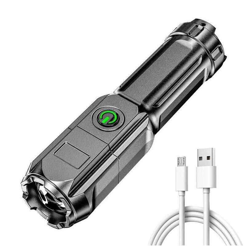 1~3PCS Rechargeable 990000LM LED Flashlight Tactical Super Bright Torch Zoomable