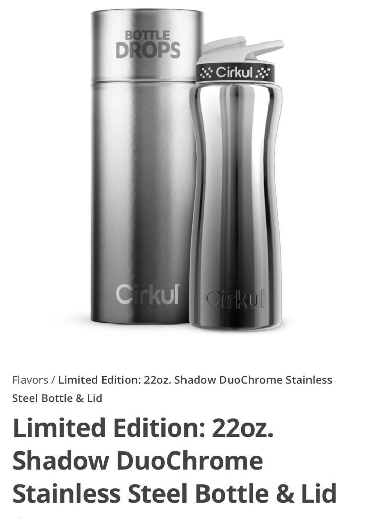 Limited Edition: 22oz. Shadow Duo Chrome Stainless Steel Bottle & Lid