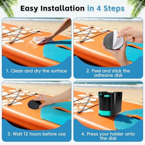 Anti-Spill Suction Cup Holder, 2-in-1 Drink & Phone Holder with Optional Black