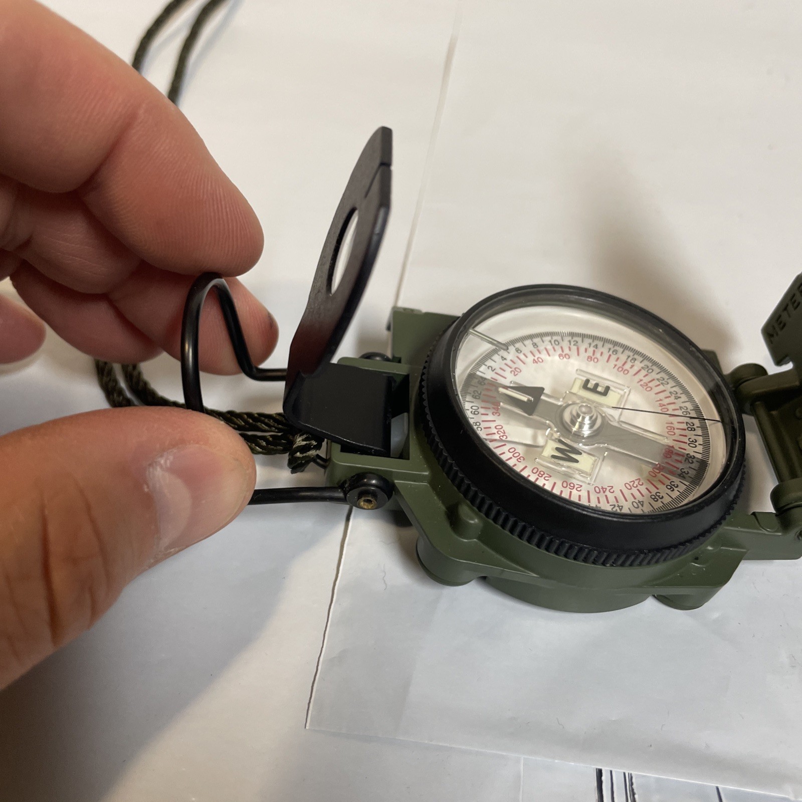 USGI Cammenga Model 3H Waterproof Lensatic Magnetic Military Compass USA NWOB