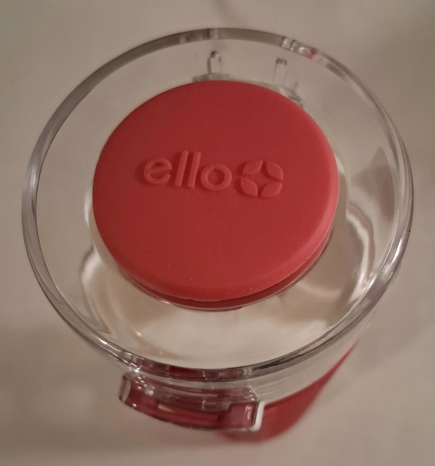 Ello Pure 20 oz Glass Water Bottle BPA-Free Leakproof Flip Top Lock Lid Pink