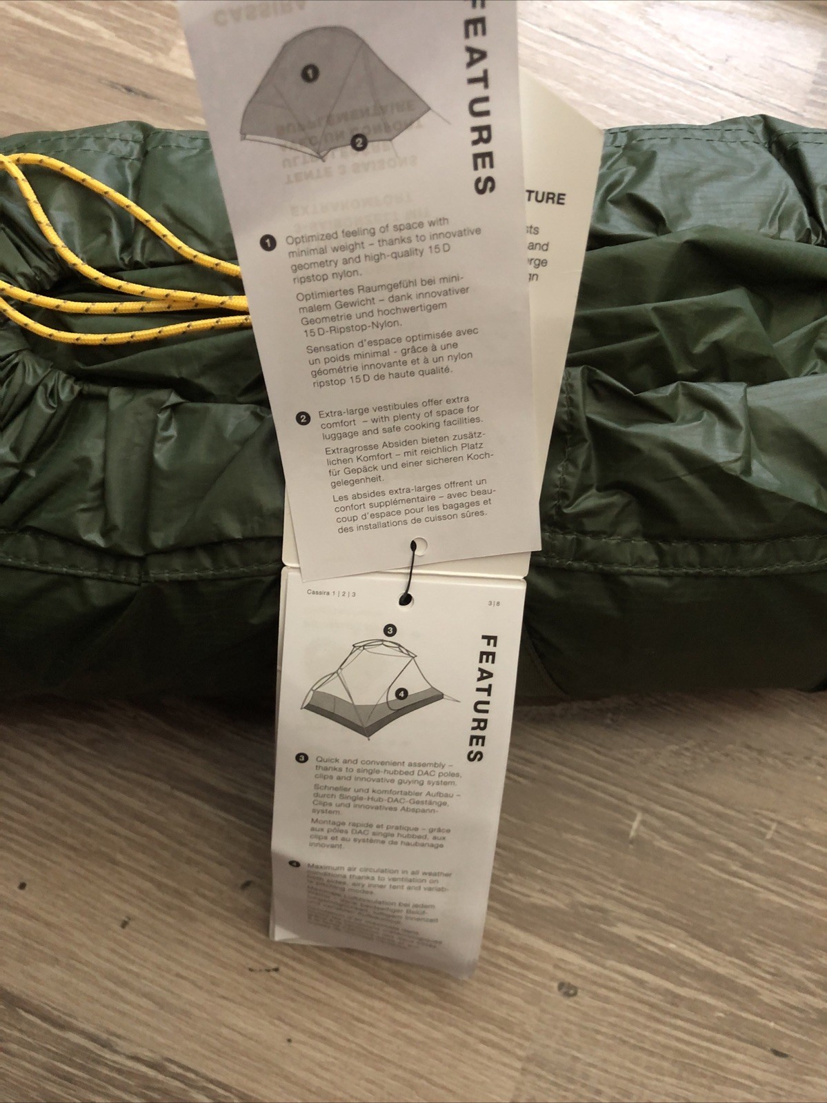 Exped Cassira 1 Person 3 Seasons Semi-Freestanding Tent Brand New