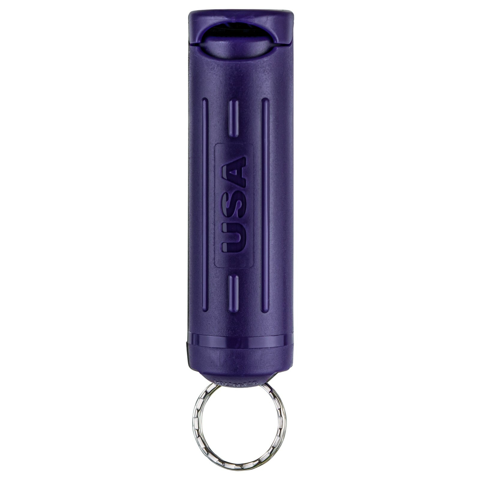 POLICE MAGNUM Pepper Spray Keychain Self Defense- 2 Pack .50oz Purple Flip Top
