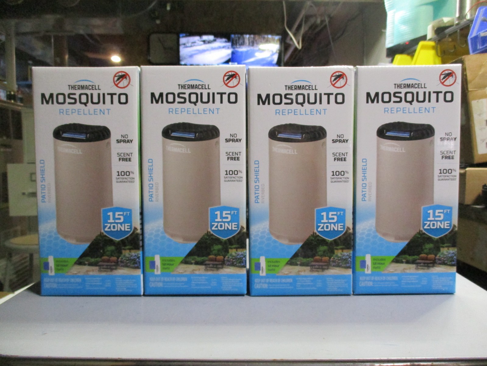 THERMACELL Mosquito Repellent Zone Device 15ft No Spray Scent Free NEW 4 Pack