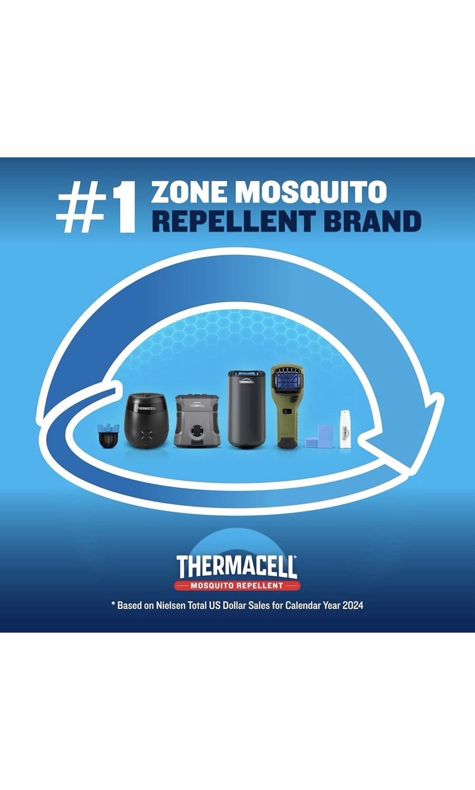 Thermacell E-ZoneGuard Patio Rechargeable Mosquito Repellent 20ft