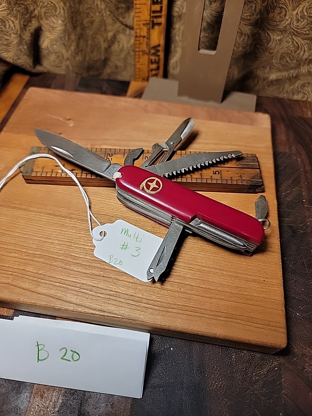 Multi Tool Red Camp Knife 10 Blades/tools China Good Knife
