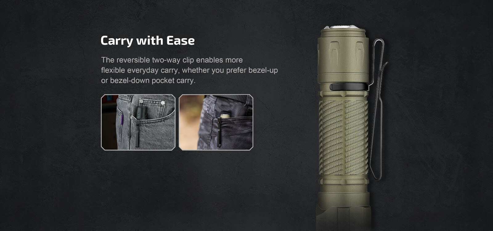 Olight Warrior Ultra Stealth Grey 2500 Lumens Flashlight, OAL Material, 320 M