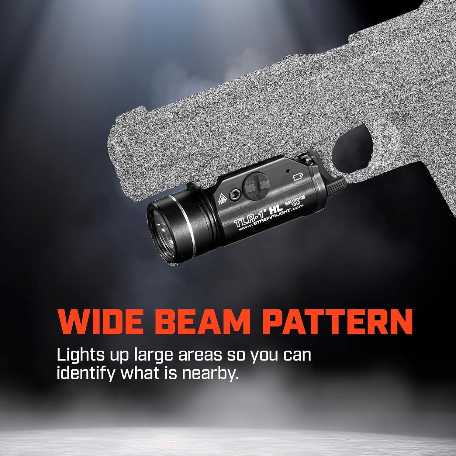 TLR-1 HL 1000LM Tactical Flashlight Black – USA Shipping