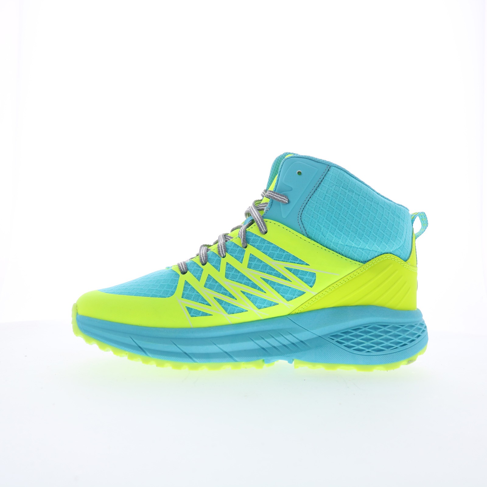 Hi-Tec Demolisher Mid CH80046M-KF Mens Green Synthetic Lace Up Hiking Boots