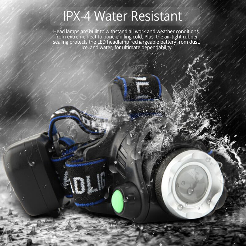 9900000LM Super Bright LED Headlamp Rechargeable Headlight Flashlight Head Torch
