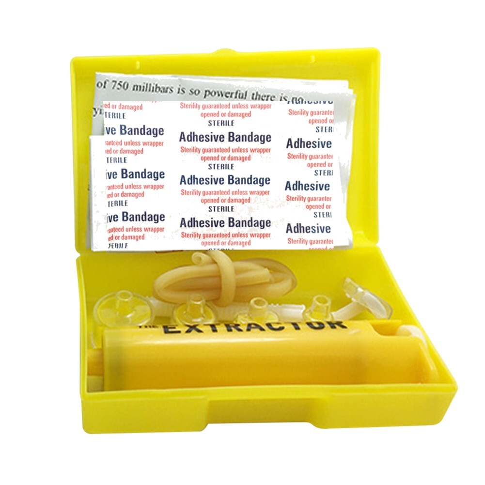 2026 Insect Bug Bee Sting Snake Bite Venom Extractor Suction Kit Tool Pump First