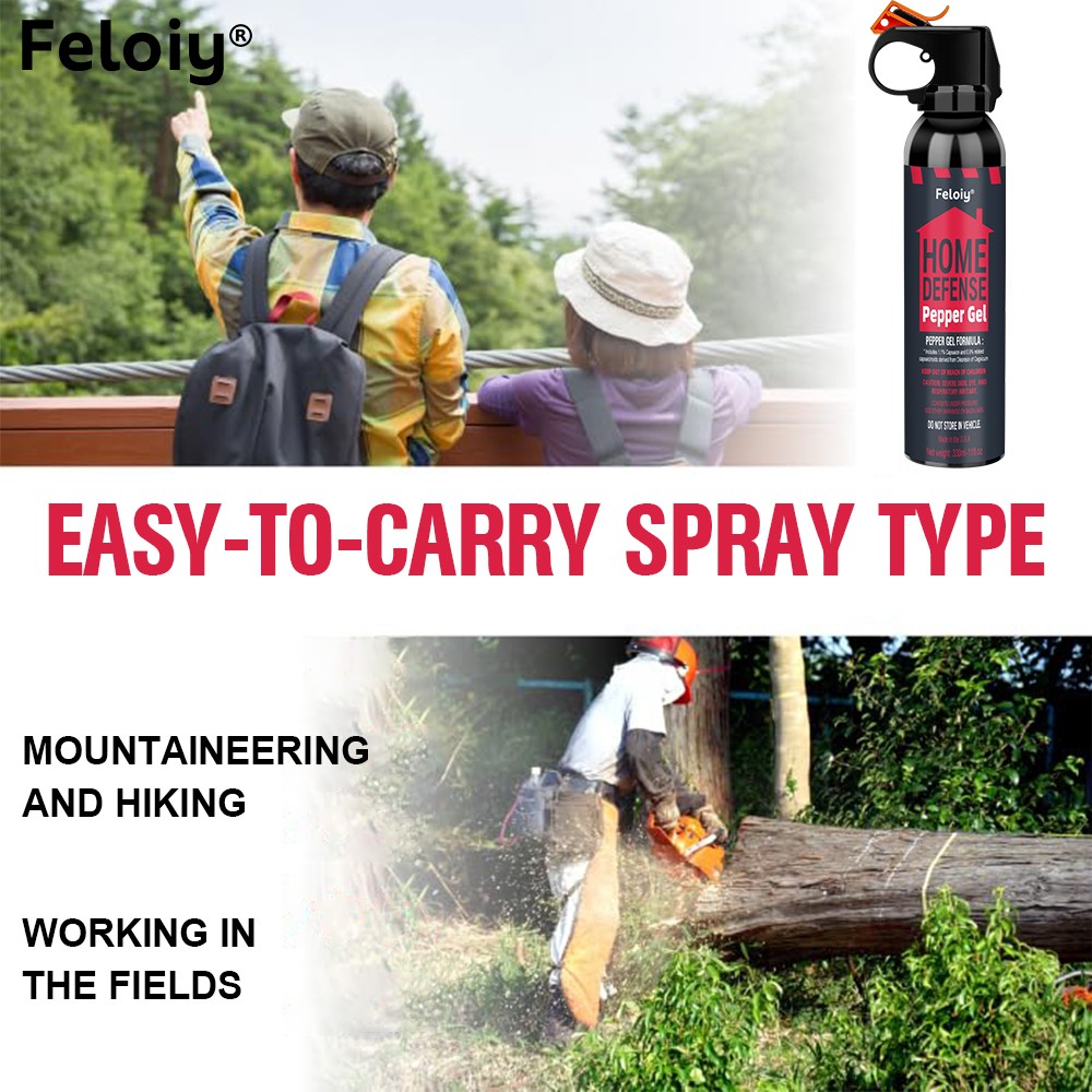 Feloiy Bear Spray Repellent 11oz Personal Defense Protection w/ Spray bag