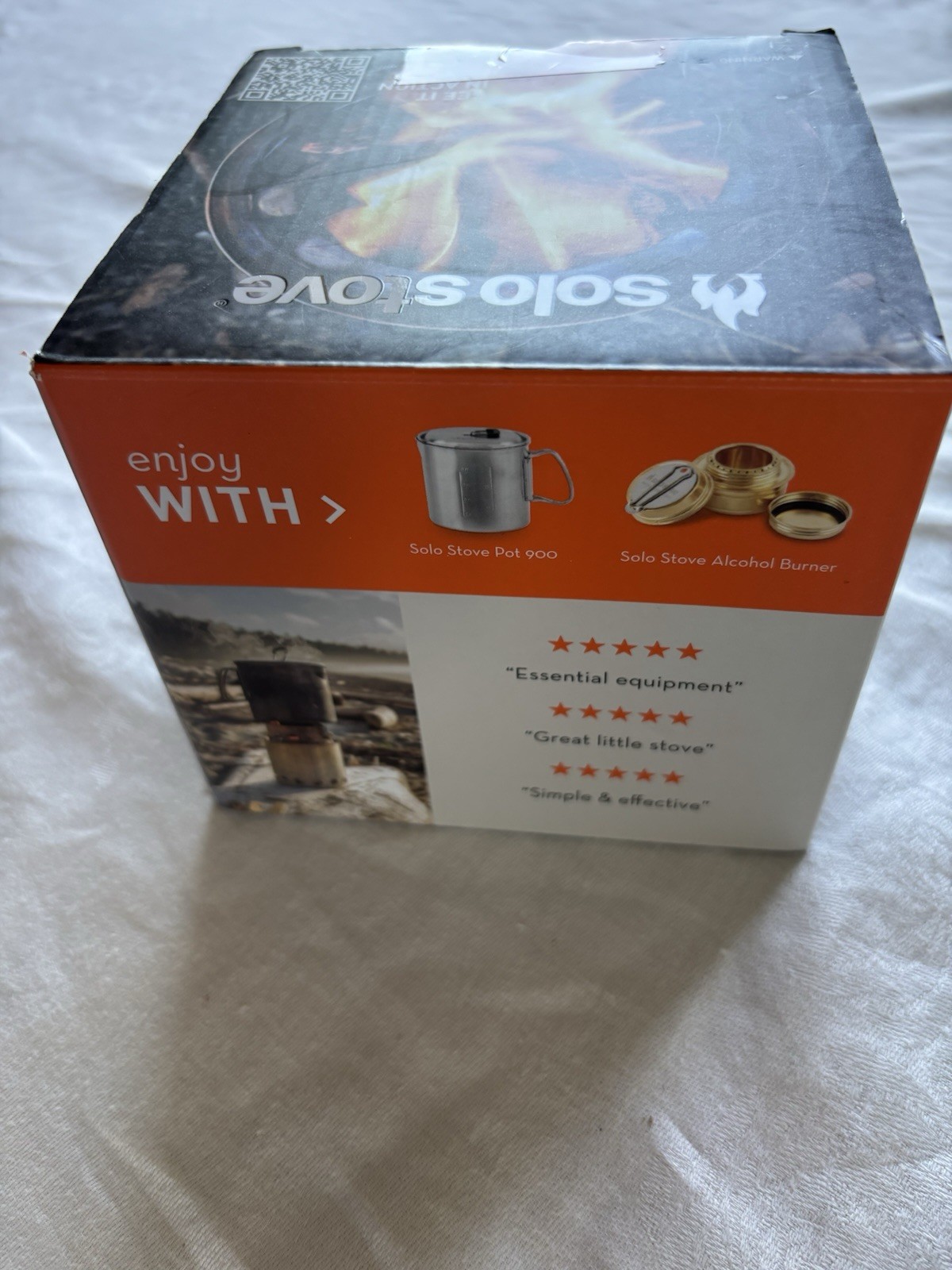NEW Solo Stove Lite Portable Camp Stove 304 Stainless Steel Low Smoke Open Box