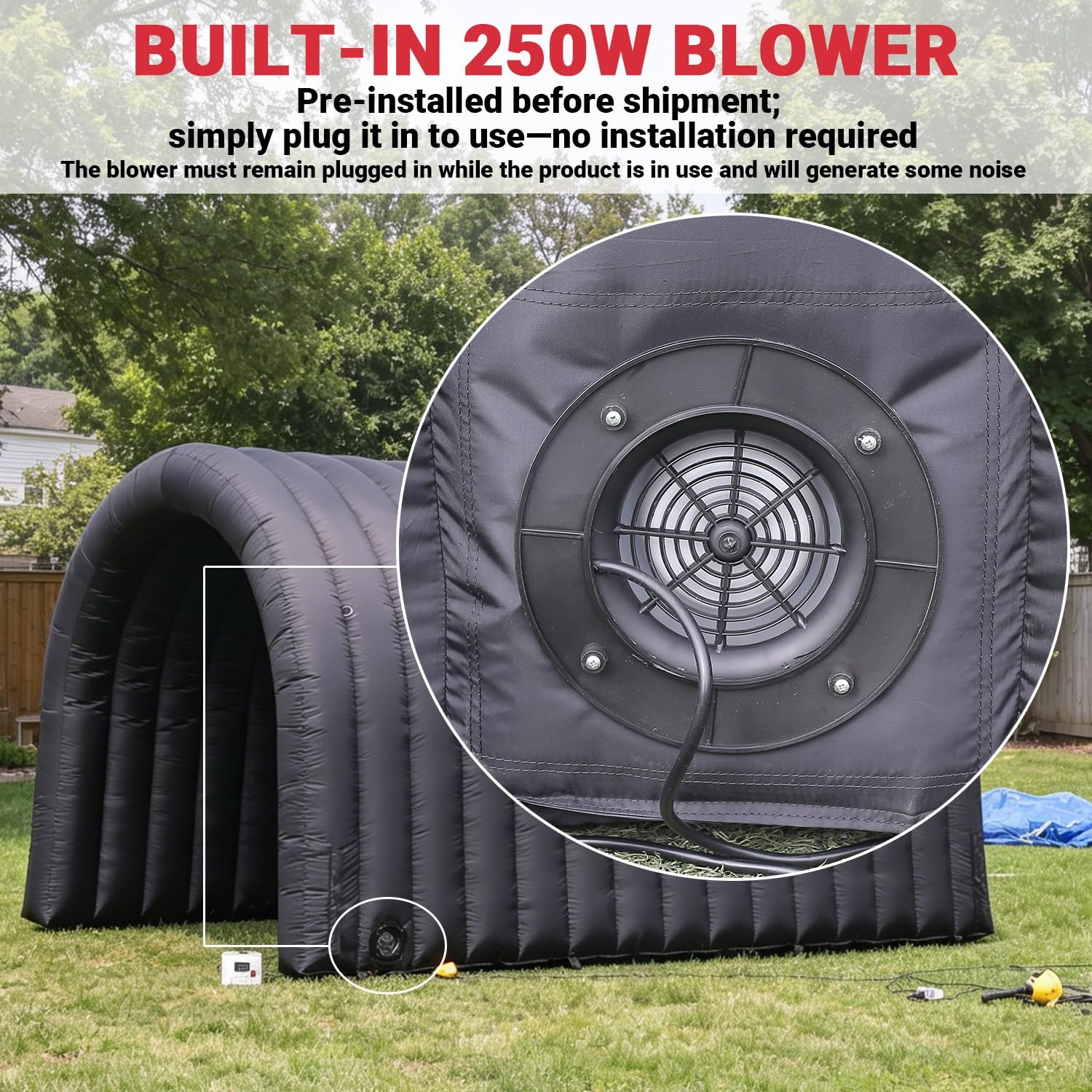 SAYOK 16.7FT Inflatable Tunnel Sport Tunnel Entrance Football Tent W/Blower