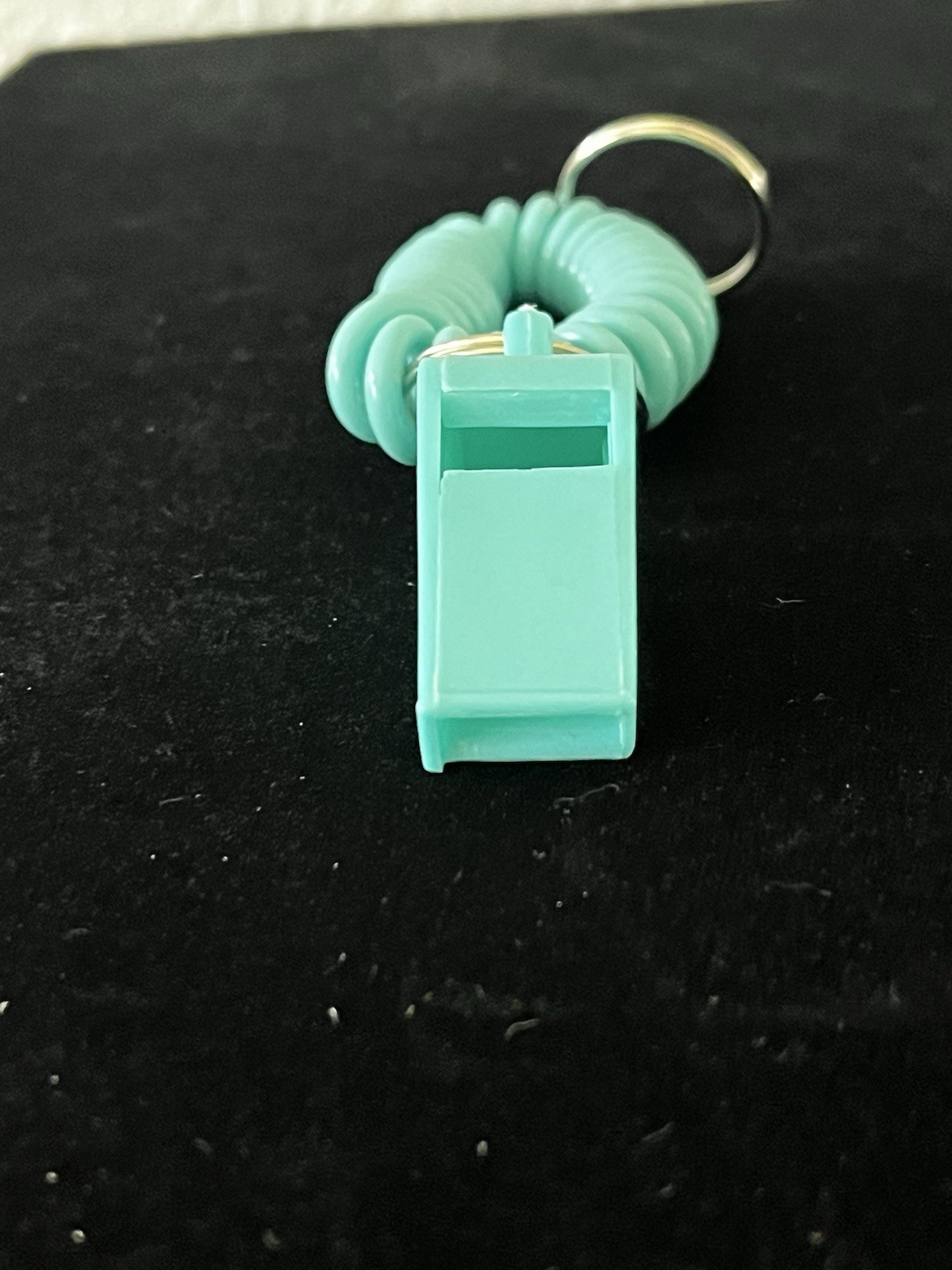 Vintage Whistles Plastic Whistle Stretchable Coil Bracelet Keychain Lot of 2