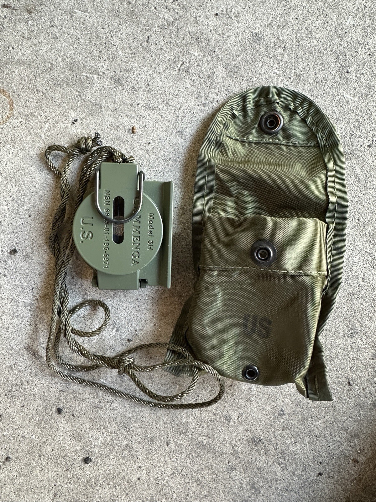 Cammenga Official US Military Tritium Lensatic Compass W/Pouch