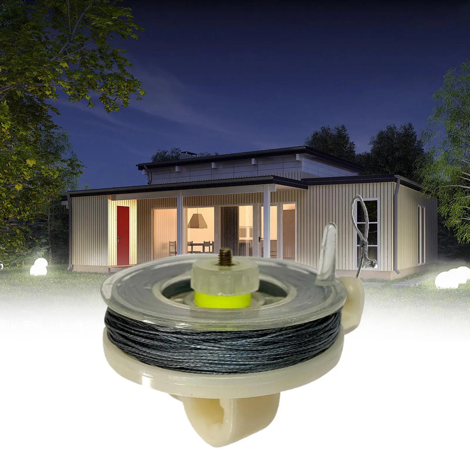 Perimeter Trip Wire 82ft Weatherproof Early Warning Camping Alarm Security Coil