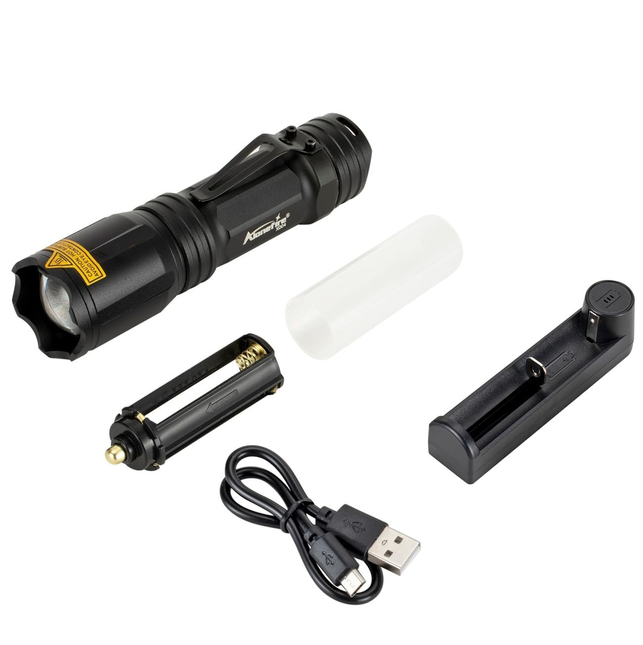 X004 Multicolor Flashlight Red Light Green Light Usb Rechargeable Blue Light Fla