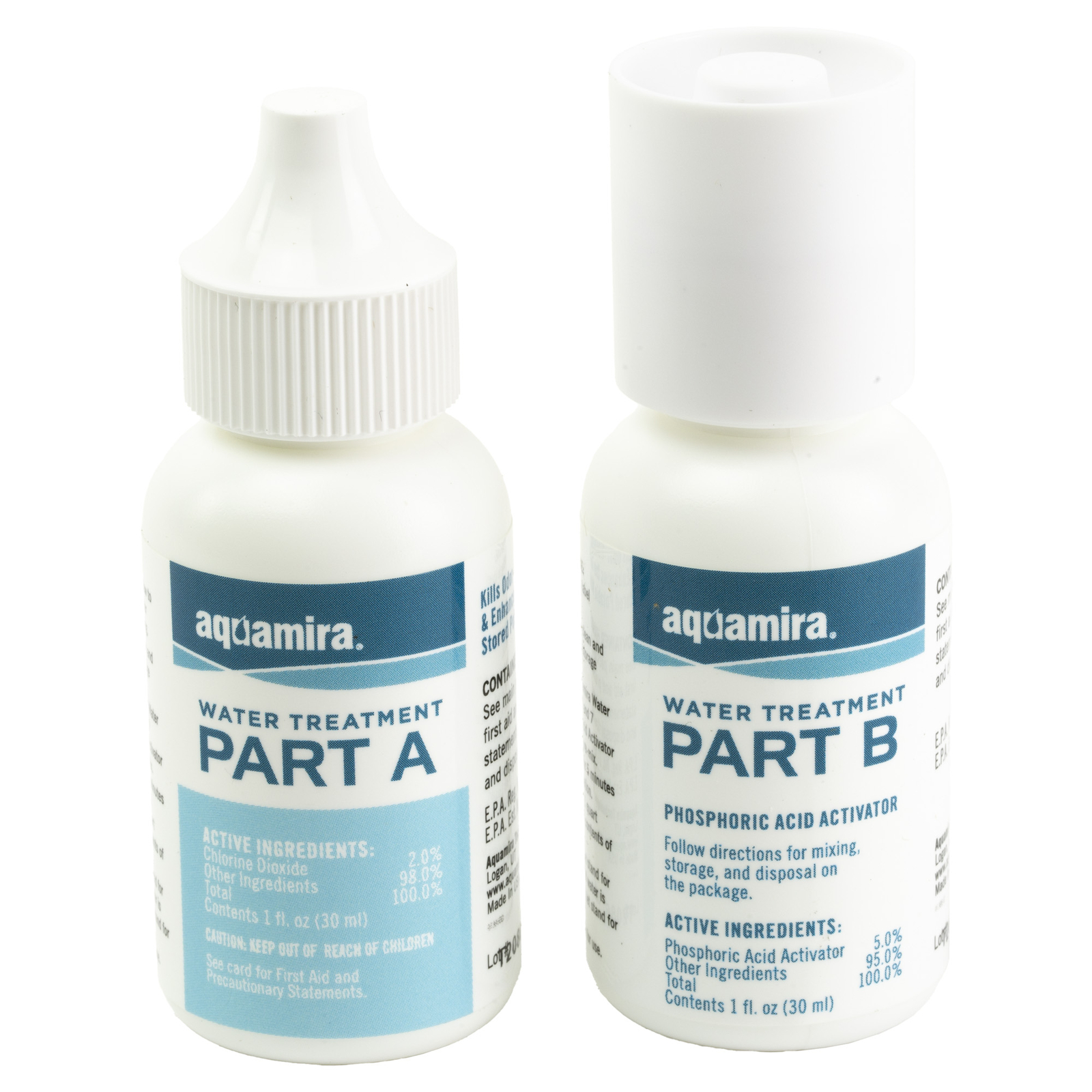 Aquamira Water Treatment Drops 1 oz Bottles Treats Up to 30 Gallons 67202