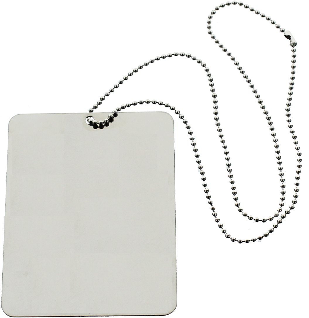 Camping Mirror & Chain Stainless Steel 3″x4″ Portable Handheld Compact Emergency