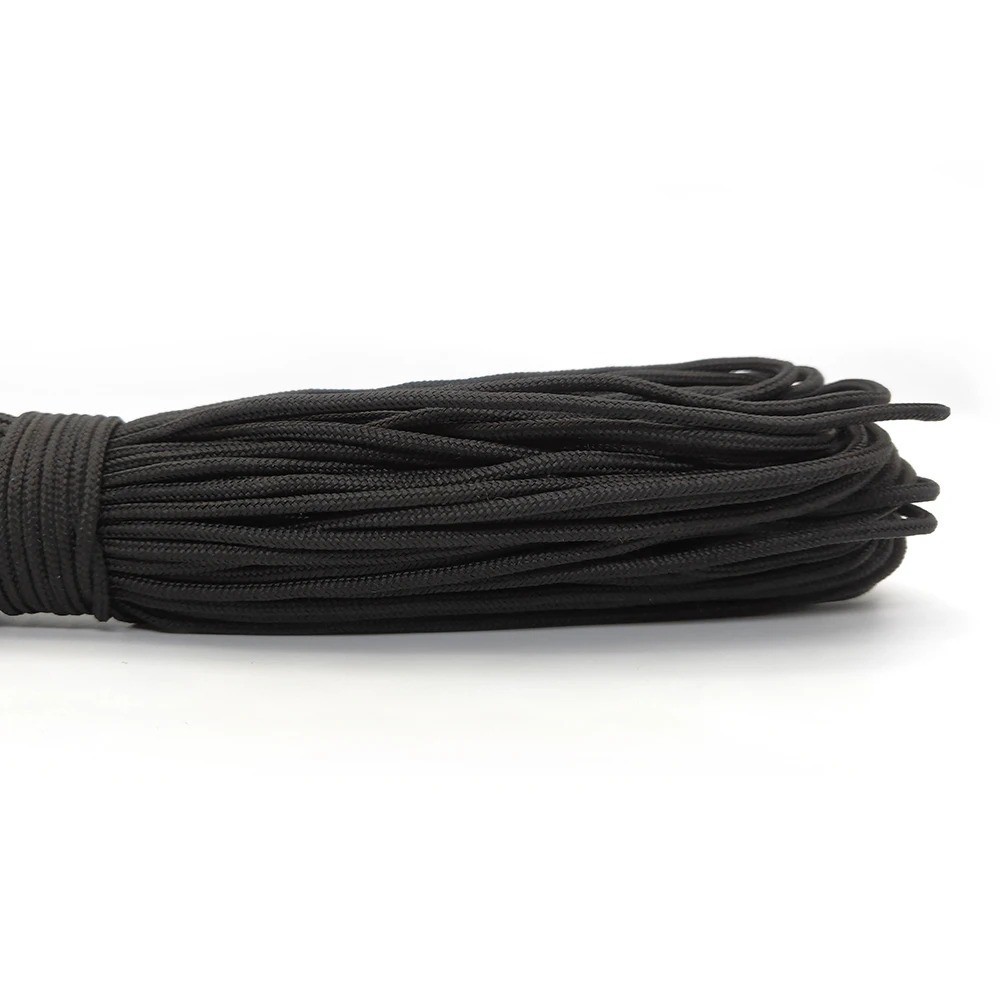 Paracord Rope 100ft 50ft 25ft 2mm Nylon Survival Cord Multi Color Outdoor Line