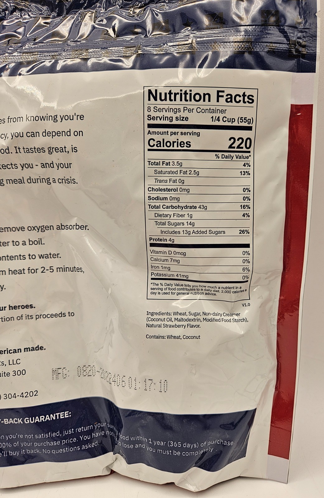 10 Pouches 4Patriots Emergency Survival Food 64 Servings Total Chicken Potatoes