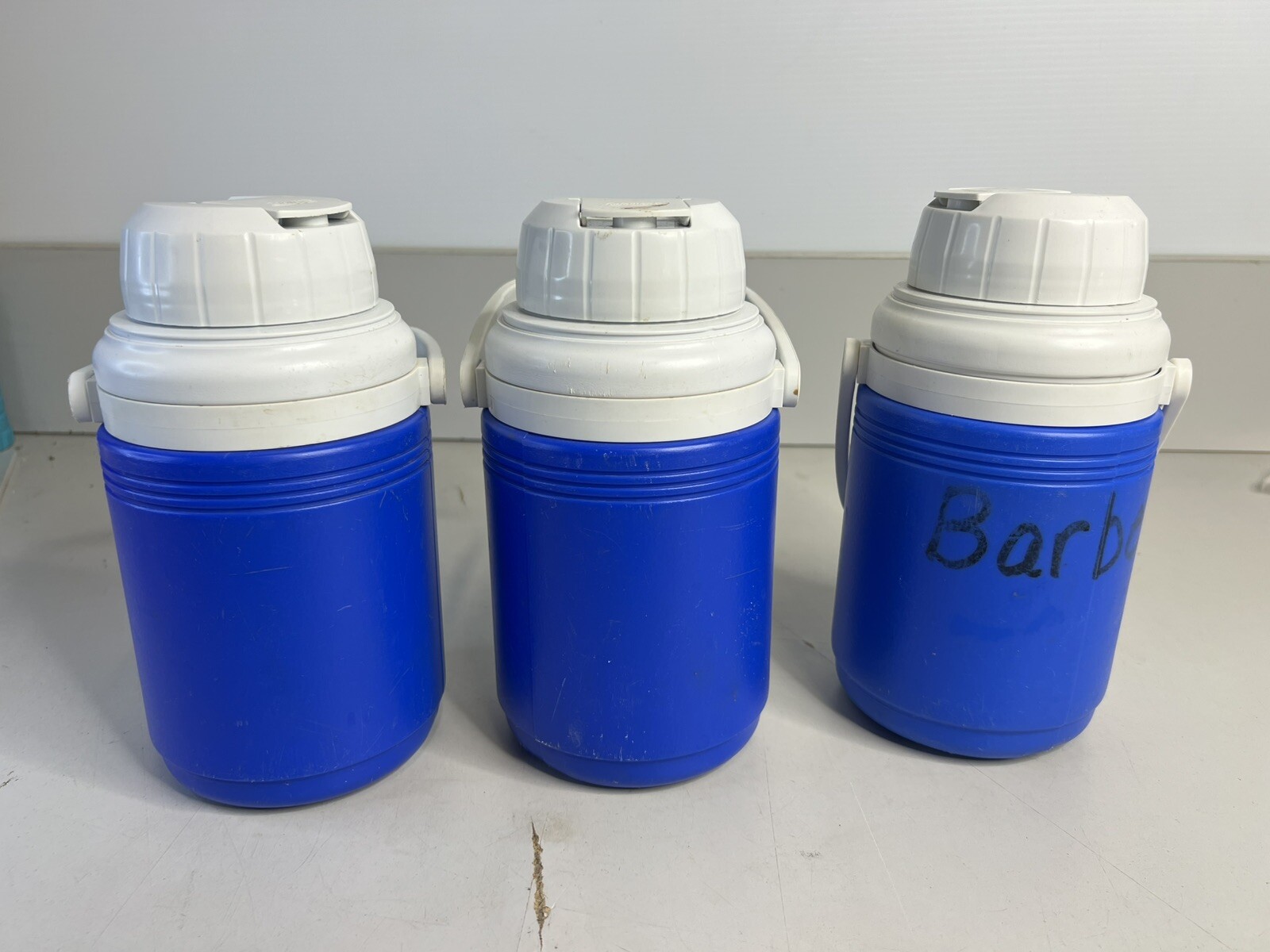 Coleman 1/3 GALLON Jug Cooler Water Ice Personal Size Thermos Insulated (Blue)