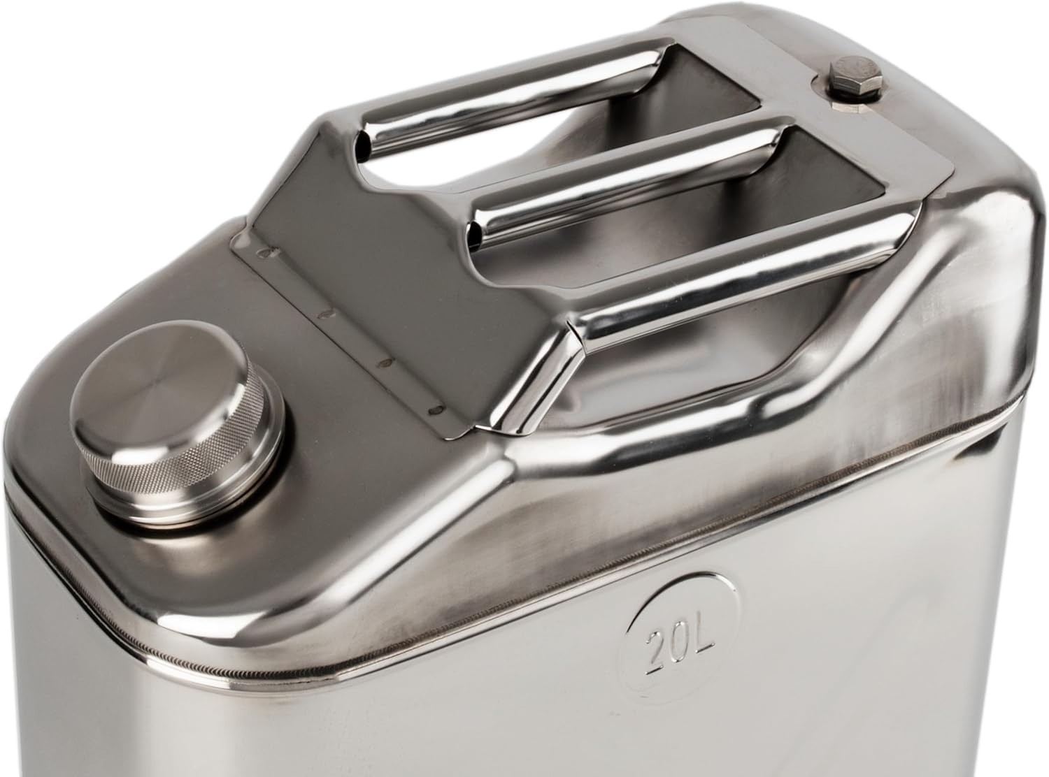 Stainless Steel Jerry Can 5 Gallon Water Can 20L Portable