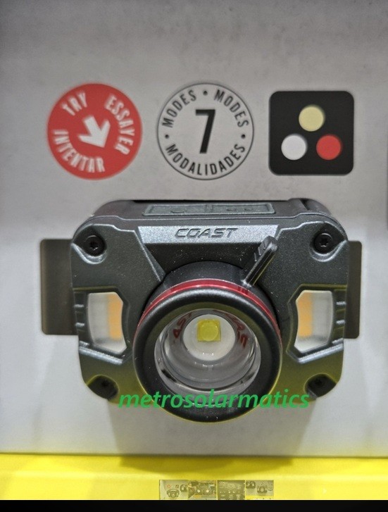 COAST 1200 Lumen Dual P0wer Rechargeable Headlamp, 1-Piece NBx