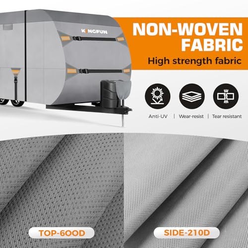Rv Cover Fits 27-30 Ft Travel Trailer Fits 27-30FT Grey Travel Trailer Cover