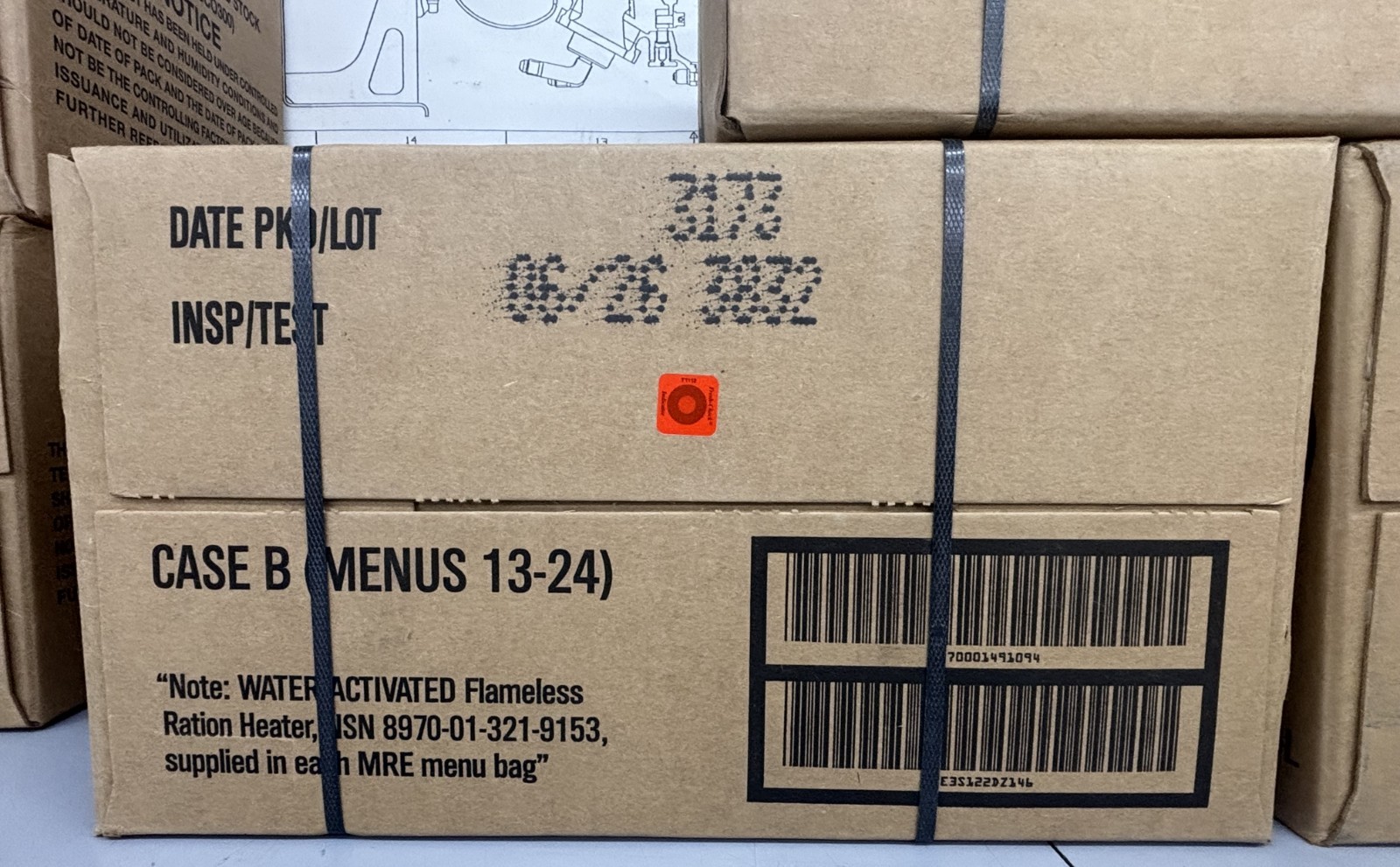 MRE U.S. Military Ready to Eat Meals INSP 2026 – Case, 1, 2, 4, 6 Pack Options
