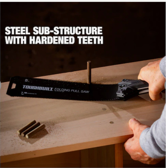 TB-H4-21-2X TOUGHBUILT Folding 10-in Cross-cutting Pull Saw