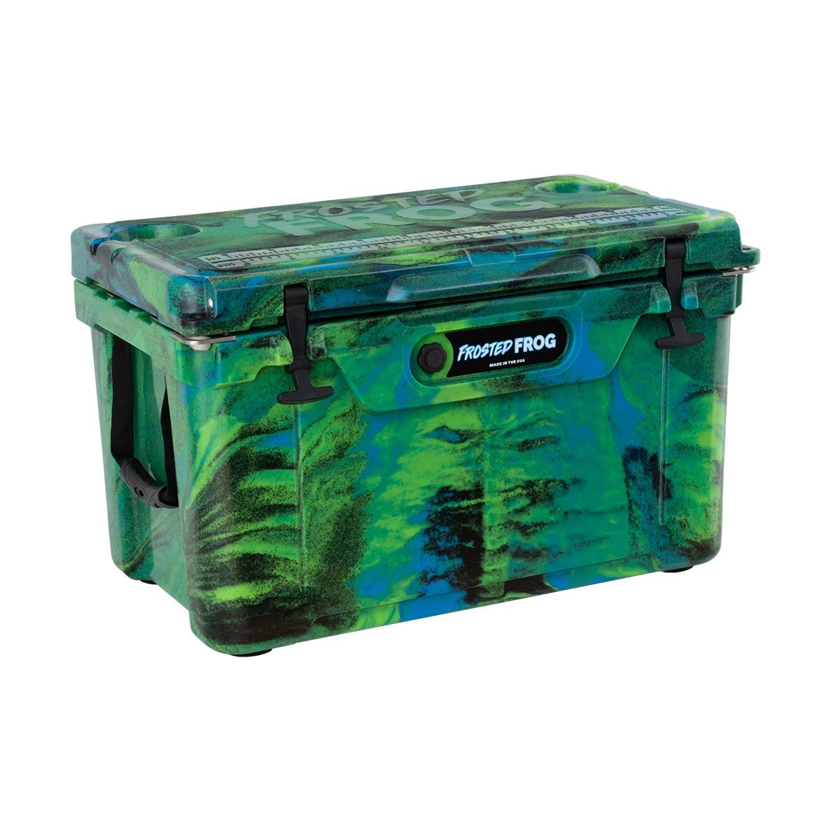 USA Made Rotomolded Camo 45qt Cooler Hard Ice Chest Frosted Frog Rugged
