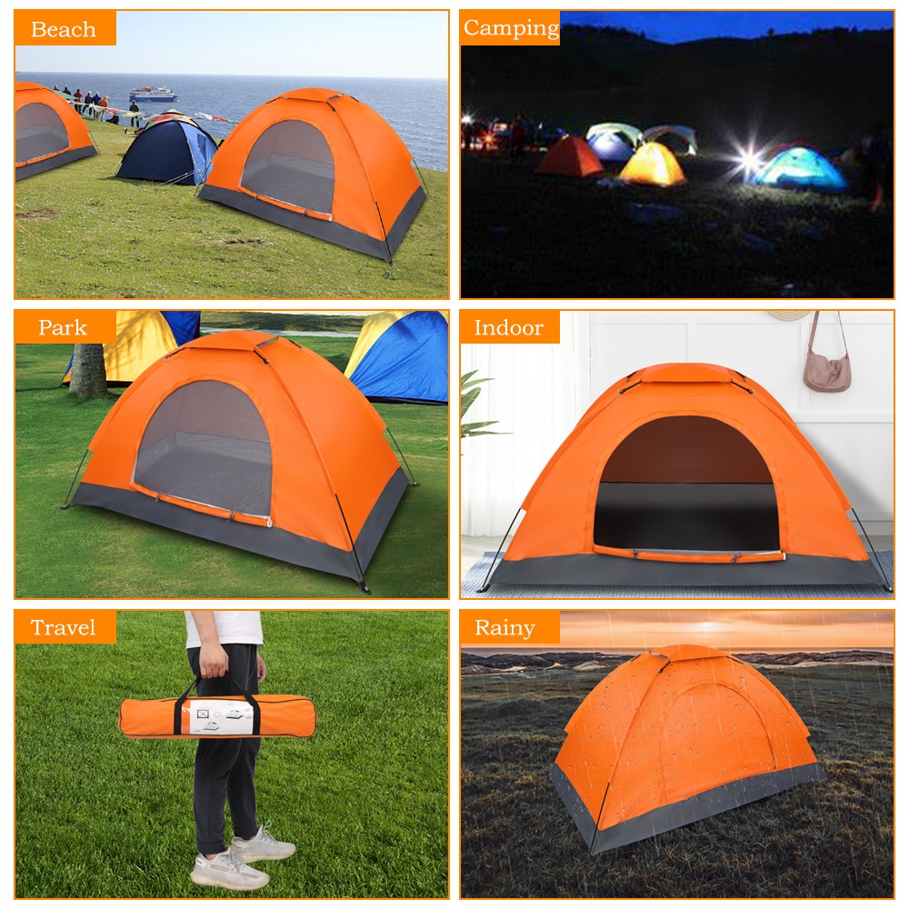 1 Person Waterproof Camping Tent Backpacking Dome Shelter Lightweight Hiking