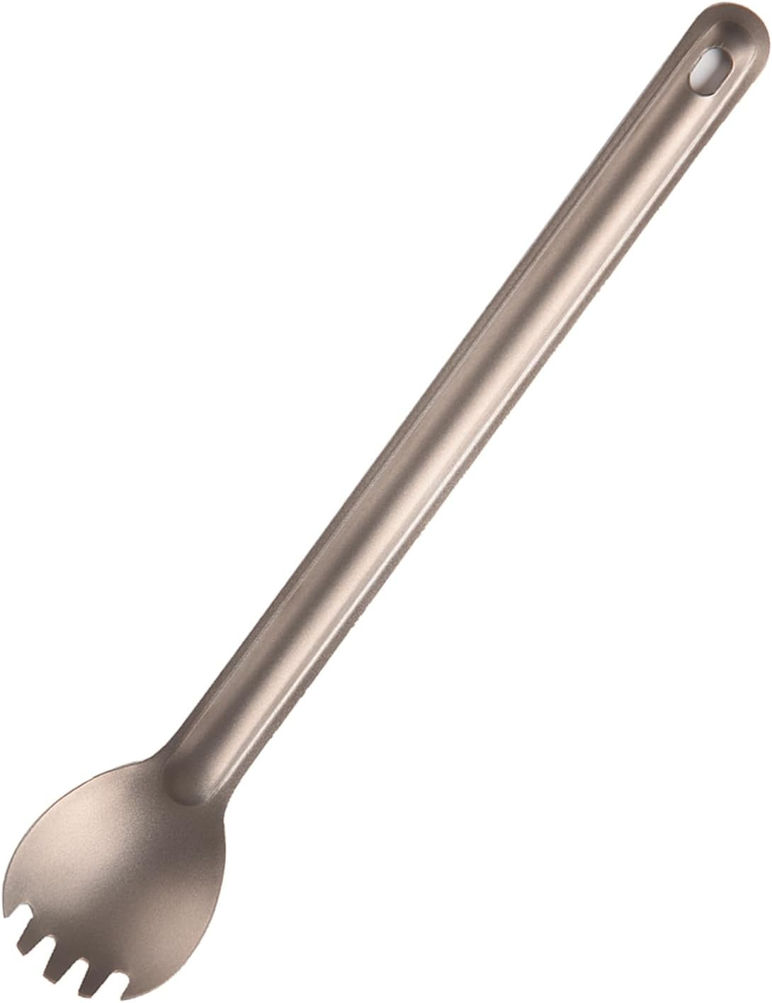 Ultralight Long Handle Titanium Spork Camping Hiking Backpacking Tableware