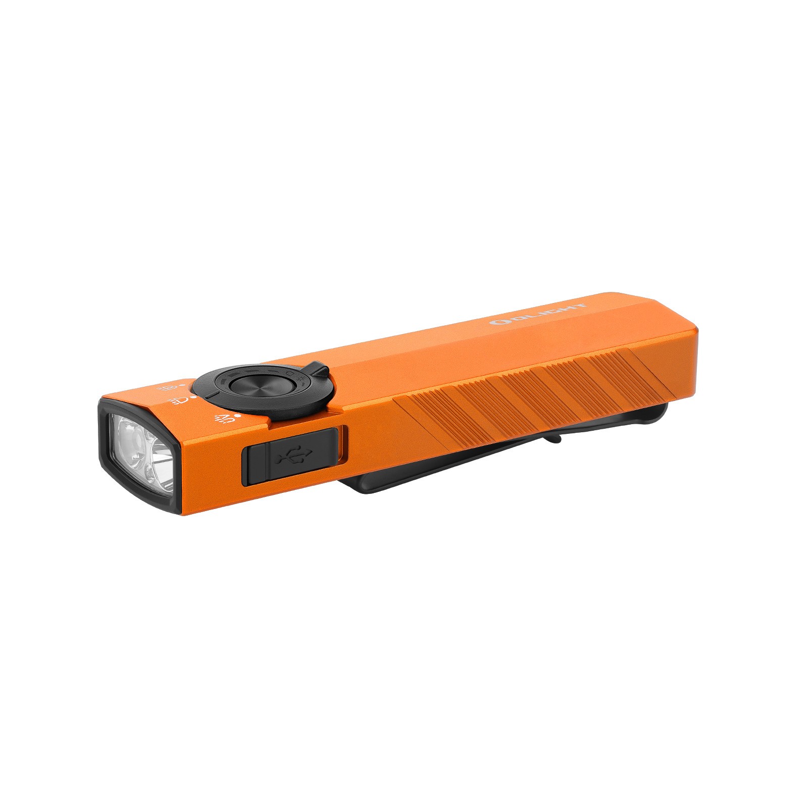 Olight ArkPro Lite Orange 3-in-1 Flashlight, 1200 Lumes White, 40 Lum Red, & UV