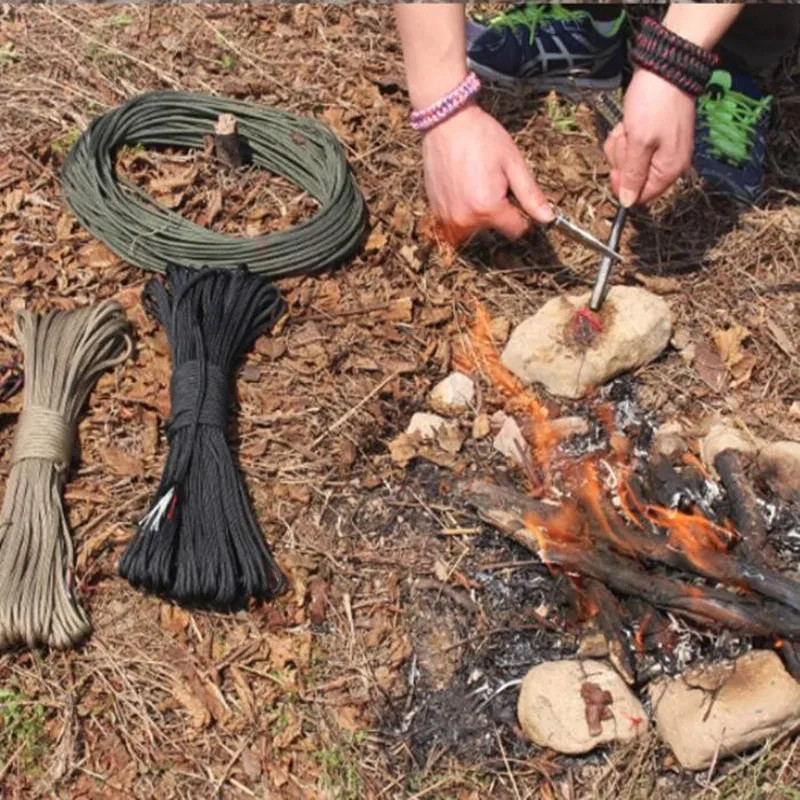 550 Paracord Rope 7m 25ft 10 Core 4mm Nylon Fire Fishing Survival Camping Line