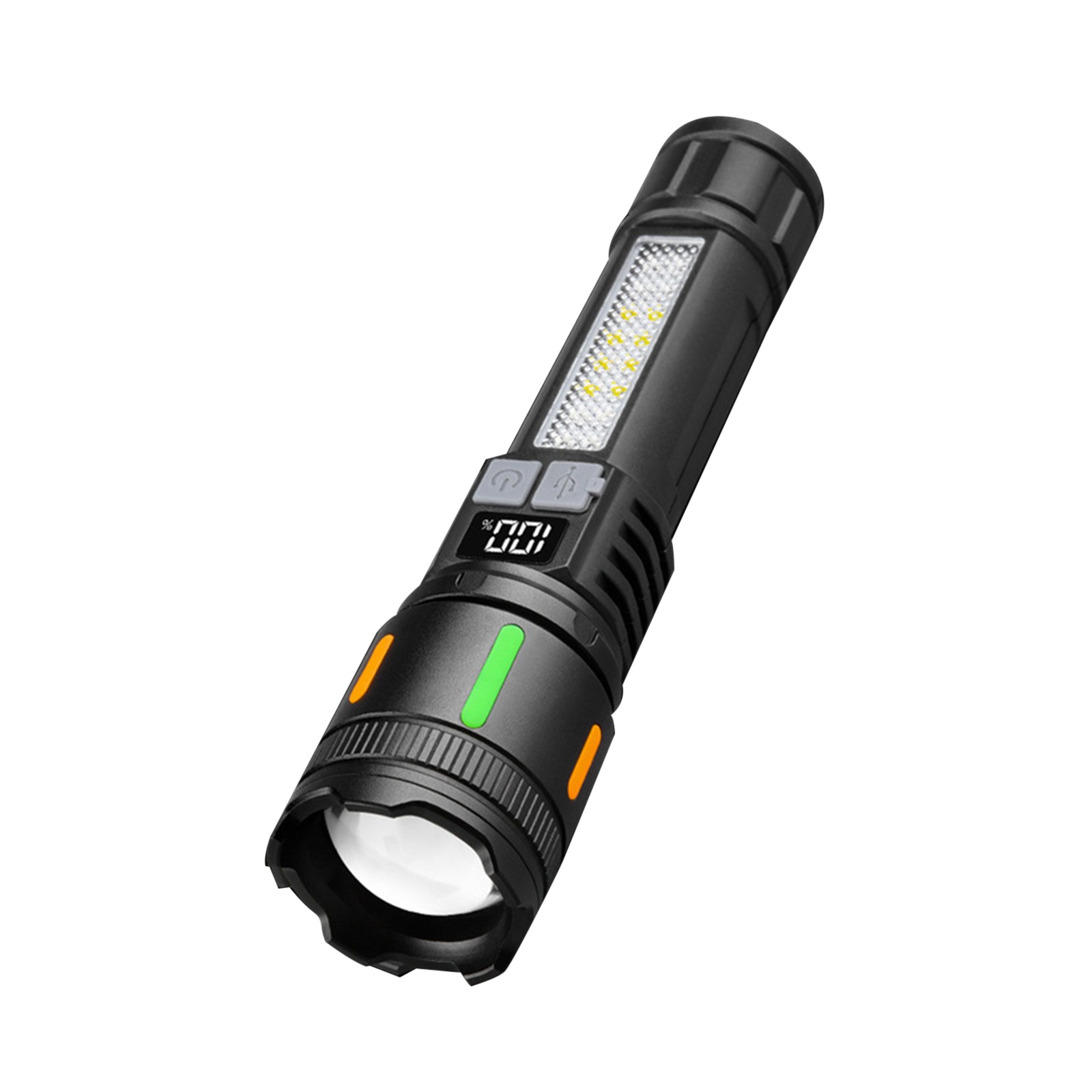 Rechargeable Tactical Flashlight 3000 Lumens IPX6 Waterproof /w 1200mAh Battery