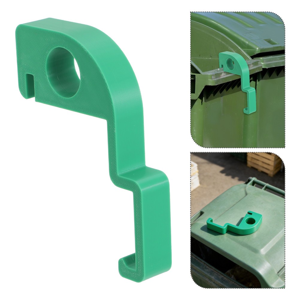 10Pcs Reusable Trash Bin Spacer Clips Green Pla Airflow Holders for Trash Cans