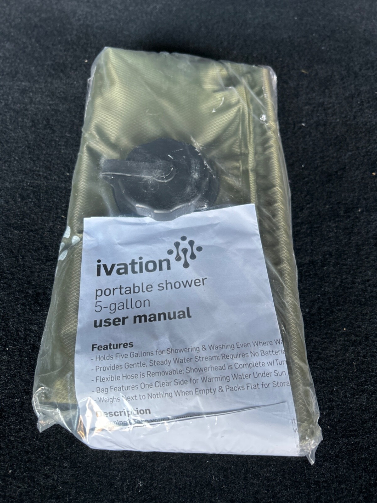 Ivation Portable Shower 5 Gallons Brand New