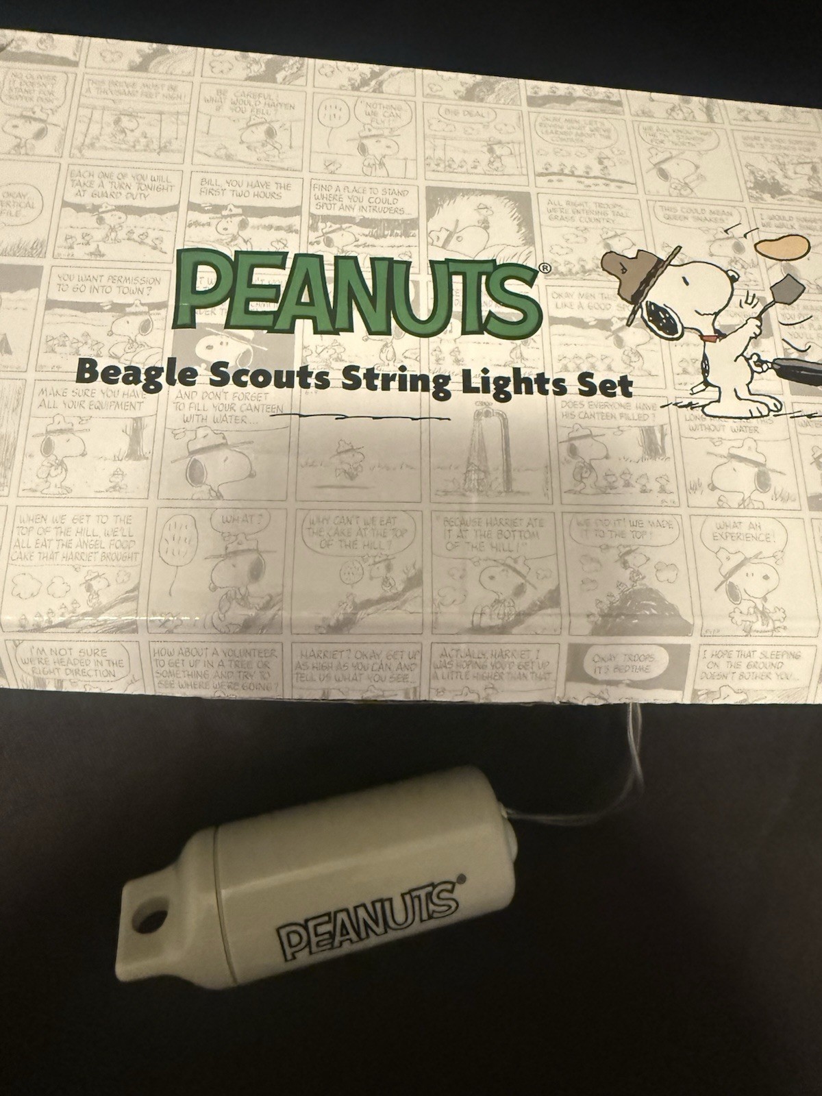 Peanuts Snoopy Beagle Scouts Mini Lantern 10-piece String Light Set New Tested